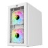 PC Power Spider Web Crystal Mini WH With 230W PSU & 3 FANS Gaming Case